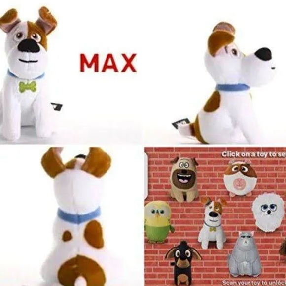 NWT 2016 Max Dog 3" McDonald's Mini Plush Stuffed Animal  #1 Secret Life of Pets - Picture 1 of 5